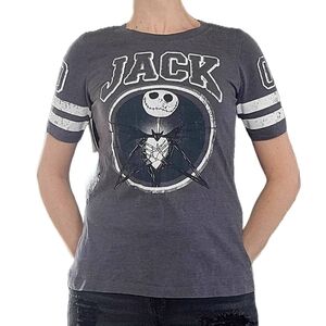 Disney Gray Jack Skellington Short Sleeve Tee